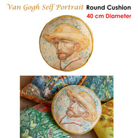 Thumbnail for Bedding House Van Gogh Self Portrait Round Cushion