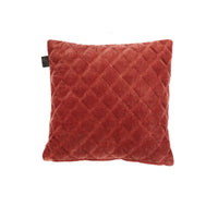 Thumbnail for Bedding House Vercors Luxury Cotton Velvet Filled Square Cushion - Dark Red