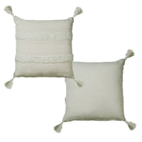 Thumbnail for Accessorize Indra Cotton Cushion Cover Grey