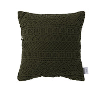 Thumbnail for Vintage Design Homewares Tenille Olive Cotton Lace Cushion Cover