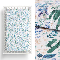 Thumbnail for Little Gem Cactus Cotton Cot Fitted Sheet