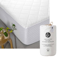 Thumbnail for Accessorize Cotton Quilted Mattress Protector Queen
