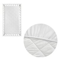 Thumbnail for Little Gem 100% Cotton Cot Mattress Protector