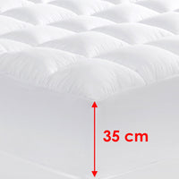 Thumbnail for Cloudland 1000GSM Memory Resistant Microball Fill Mattress Topper Super King