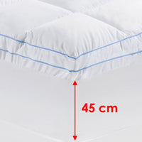 Thumbnail for Cloudland 750GSM Memory Resistant Microball Fill Mattress Topper Double