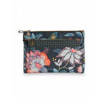 Thumbnail for PIP Studio Combi Flower Festival Dark Blue Cosmetic Bag