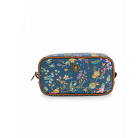 Thumbnail for PIP Studio Petites Fleurs Dark Blue Small Square Cosmetic Bag