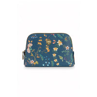 Thumbnail for PIP Studio Petites Fleurs Dark Blue Small Triangle Cosmetic Bag