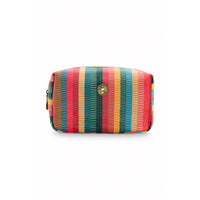 Thumbnail for PIP Studio Velvet Jacquard Stripe Small Square Cosmetic Bag