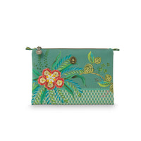 Thumbnail for PIP Studio Fleur Mix Green Medium Cosmetic Flat Pouch