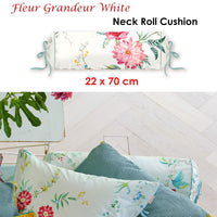Thumbnail for PIP Studio Fleur Grandeur White Neck Roll Cushion