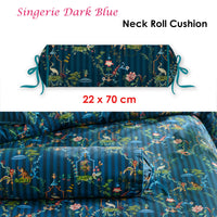 Thumbnail for PIP Studio Singerie Dark Blue Neck Roll Cushion