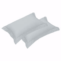 Thumbnail for 500TC Pair of Egyptian Cotton Tailored Standard Pillowcases Silver