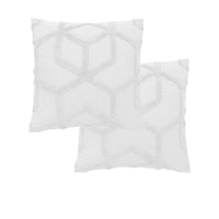Thumbnail for Pair of Dreamweaver White Cotton European Pillowcases by Vintage Design Homewares