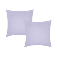 Thumbnail for Vintage Design Homewares Pair of Lilac French Linen European Pillowcases 65 x 65cm