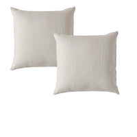 Thumbnail for Vintage Design Homewares Pair of Natural French Linen European Pillowcases