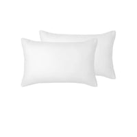 Thumbnail for Accessorize Pair of White Piped Hotel Deluxe Cotton Standard Pillowcases