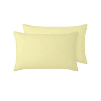 Thumbnail for Vintage Design Homewares 100% Linen Pair of Standard Pillowcases Butter 48 x 73 cm