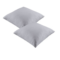 Thumbnail for Vintage Design Homewares Pair of 100% Linen European Pillowcases Dove Grey
