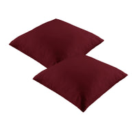 Thumbnail for Vintage Design Homewares Pair of 100% Linen European Pillowcases Merlot