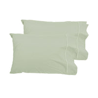 Thumbnail for Grand Aterlier Pair of Queen Sized Pillowcases - Fennel