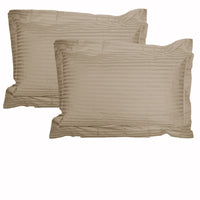 Thumbnail for Accessorize 325TC Pair of Stripe Jumbo / Queen Pillowcases Linen