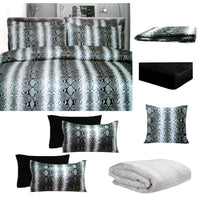 Thumbnail for Big Sleep 8 Pce Bed in a Bag Set Snake Skin Black Double