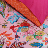 Thumbnail for Oilily Amelie Sits Pink Cotton Quilt Cover Set Single
