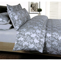 Thumbnail for Accessorize Annabelle Grey Jacquard Quilt Cover Set Double