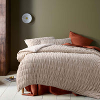 Thumbnail for Accessorize Aurora Natural Cotton Quilt Cover Set Queen