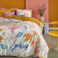Thumbnail for Bedding House Beau Multi Cotton Sateen Quilt Cover Set Queen