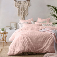 Thumbnail for Vintage Design Homewares Betty Blush Quilt Cover Set Queen