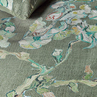 Thumbnail for Bedding House Blossoming Green Cotton Sateen Quilt Cover Set King
