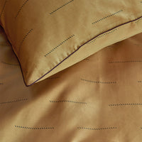 Thumbnail for PIP Studio Blurred Lines Yellow Cotton Sateen Quilt Cover Set King