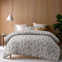 Thumbnail for Accessorize Brent Jacquard Quilt Cover Set Queen