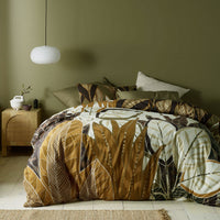 Thumbnail for Accessorize Bronte Washed Cotton Printed Quilt Cover Set Queen
