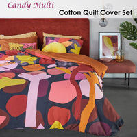 Thumbnail for Bedding House Candy Multi Cotton Sateen Quilt Cover Set King