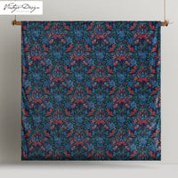 Thumbnail for Vintage Design Homewares Canterbury Printed Velvet Quilt Cover Set King