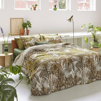 Thumbnail for Bedding House Caribe Ochre Cotton Quilt Cover Set King