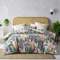 Thumbnail for Accessorize Betty Carmila Printed Linen Cotton Quilt Cover Set King