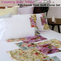 Thumbnail for Accessorize Country Rose White Quilt Cover Set Queen