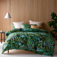 Thumbnail for Accessorize Daintree Washed Cotton Quilt Cover Set Super King
