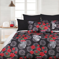 Thumbnail for Big Sleep Devine Black Quilt Cover Set - Single