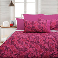 Thumbnail for Accessorize Emma Pink Quilt Cover Set - King