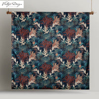 Thumbnail for Vintage Design Homewares Etheridge Printed Velvet Quilt Cover Set Queen
