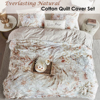 Thumbnail for Riviera Maison Everlasting Natural Cotton Quilt Cover Set King