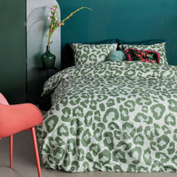 Thumbnail for Bedding House Fabrice Green Cotton Quilt Cover Set King