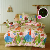 Thumbnail for Happy Kids Fairy Tales Quilt Cover Set Single