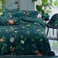 Thumbnail for PIP Studio Fleur Grandeur Dark Blue Cotton Quilt Cover Set King