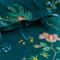 Thumbnail for PIP Studio Fleur Grandeur Dark Blue Cotton Quilt Cover Set Queen